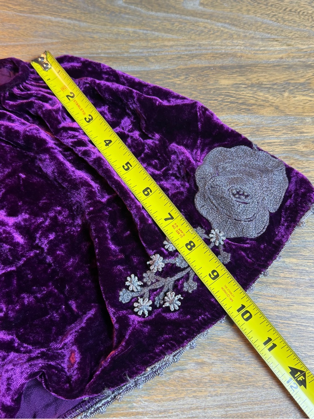 Sundance Plum Velvet & Silk Blend Embroidered Tunic - Picture 9 of 16